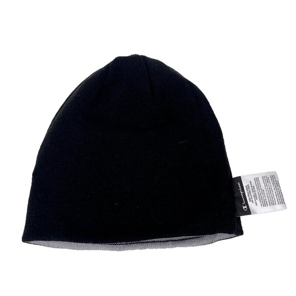 Champion Beanie Winter Hat Reversible Logo Script Spellout HipHop Streetwear - Picture 3 of 11